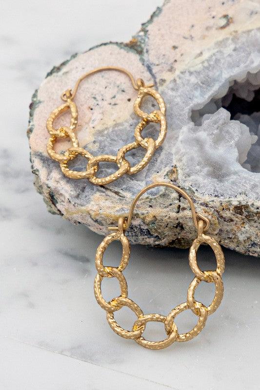 Chainlink Hoop Earrings
