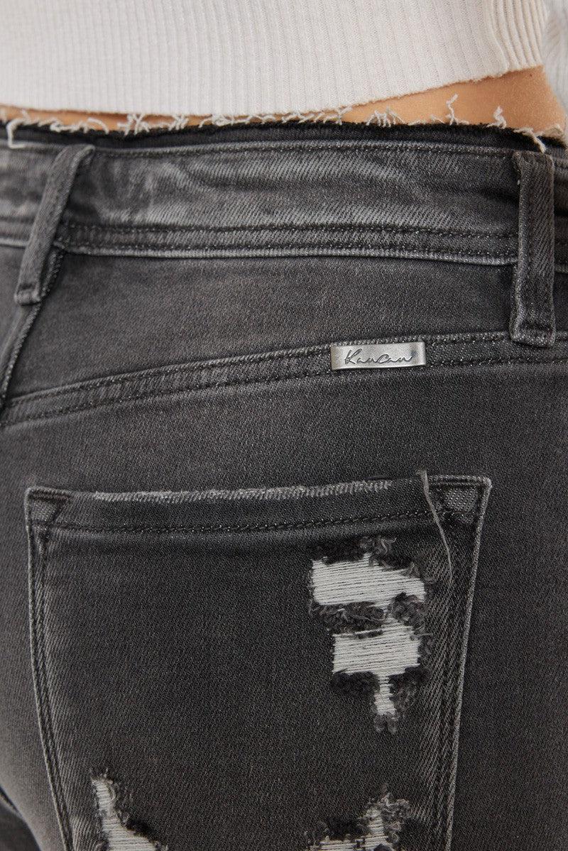 Daphne Distressed Mom Jeans - KANCAN