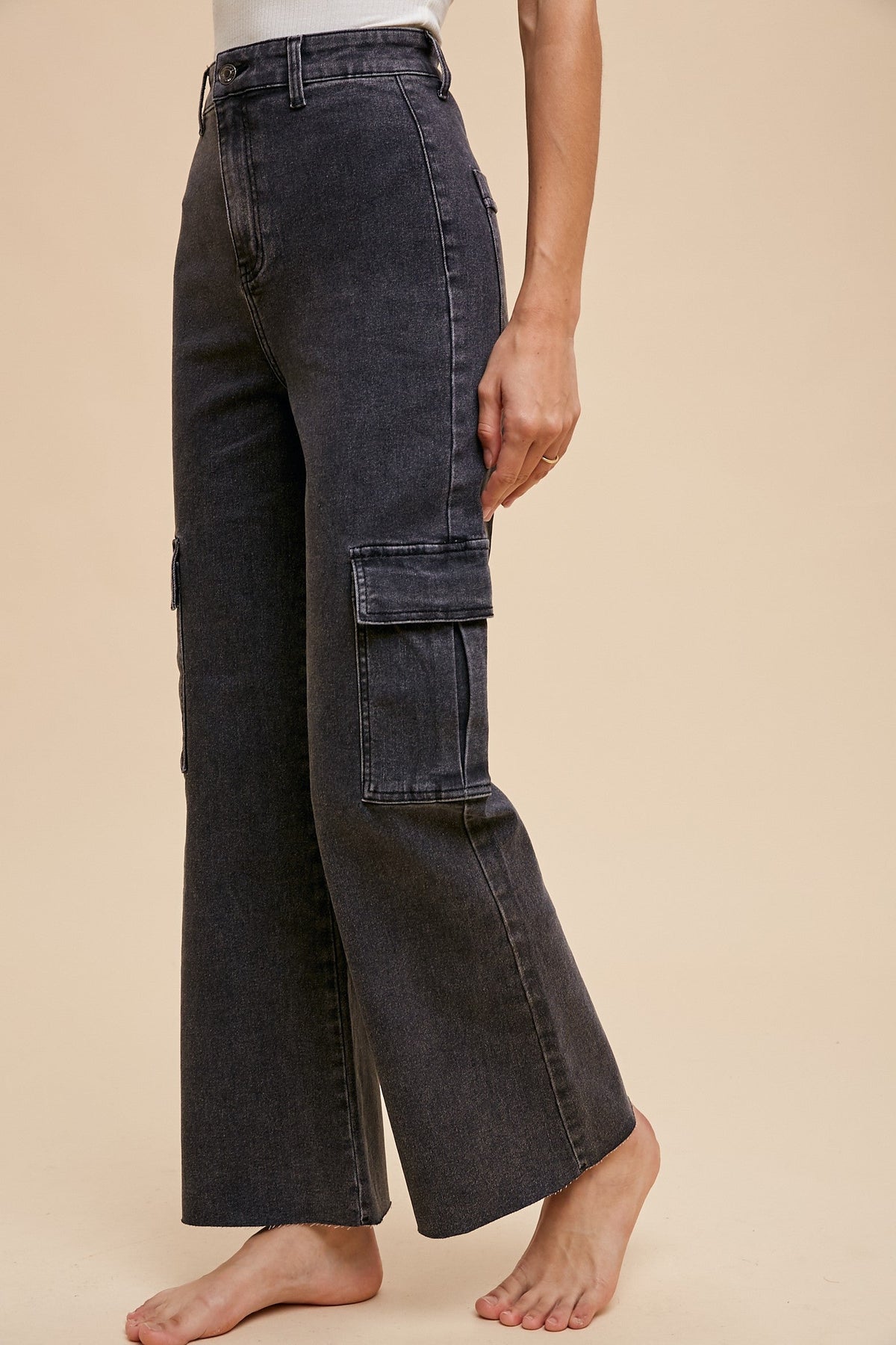 Arden High Rise Stretch Cargos