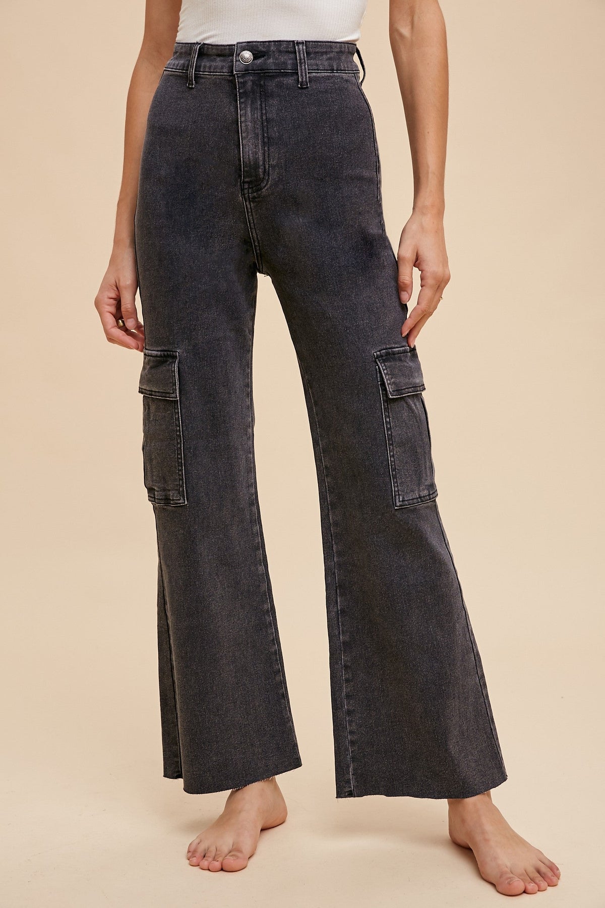 Arden High Rise Stretch Cargos