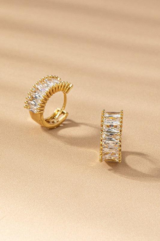 Sparkle Huggie Earrings
