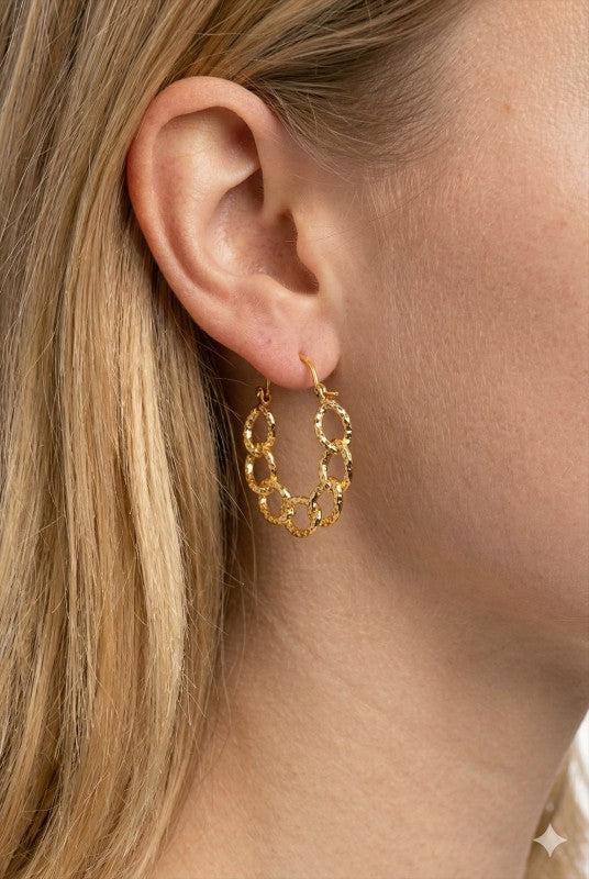 Chainlink Hoop Earrings