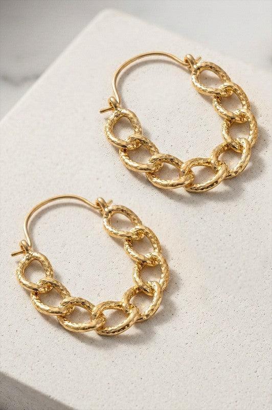 Chainlink Hoop Earrings
