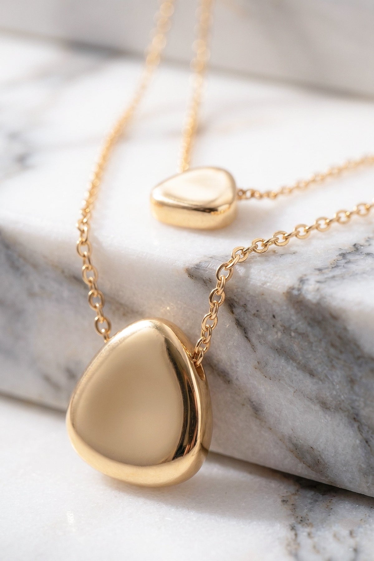 Shiny Pebbles Layered Necklace
