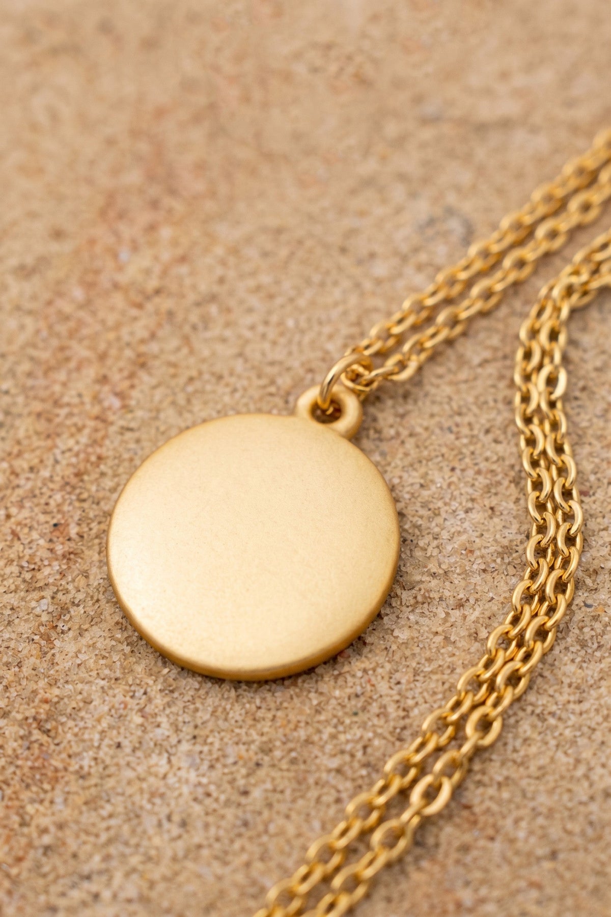 Matte Disc Necklace