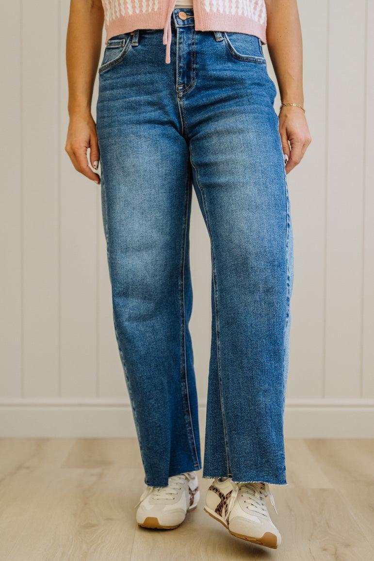 Alice Barrel Cut Contrast Denim - RISEN