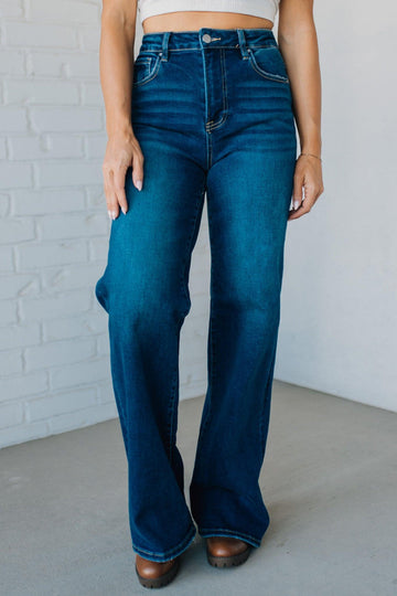 Alysia High Rise Wide Leg Jeans - RISEN