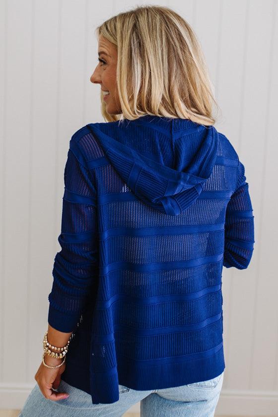 Amarila Open Knit Hooded Cardi