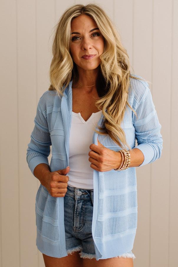 Amarila Open Knit Hooded Cardi