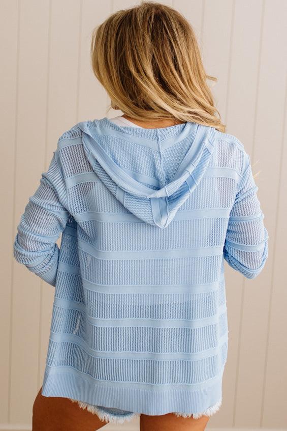 Amarila Open Knit Hooded Cardi
