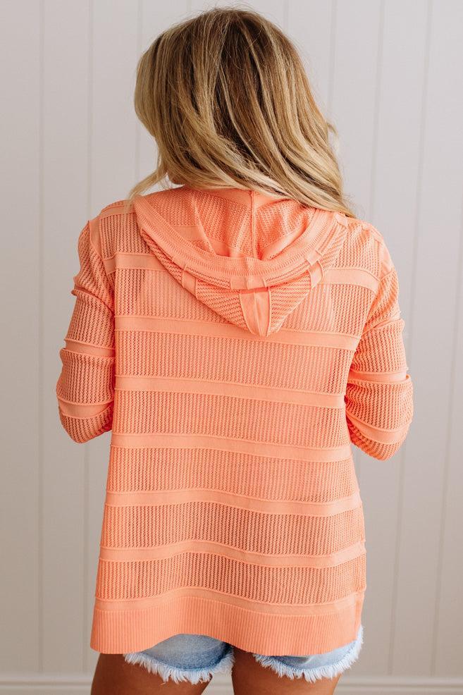 Amarila Open Knit Hooded Cardi