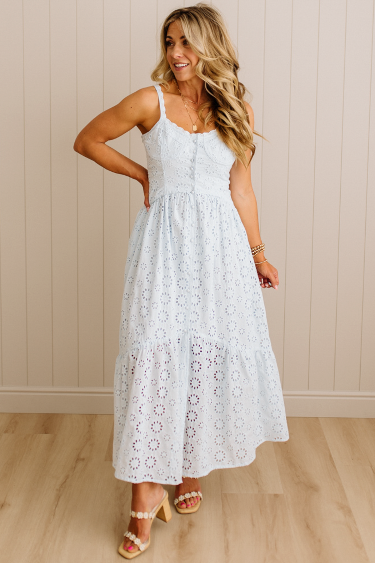 Amelia Eyelet Maxi