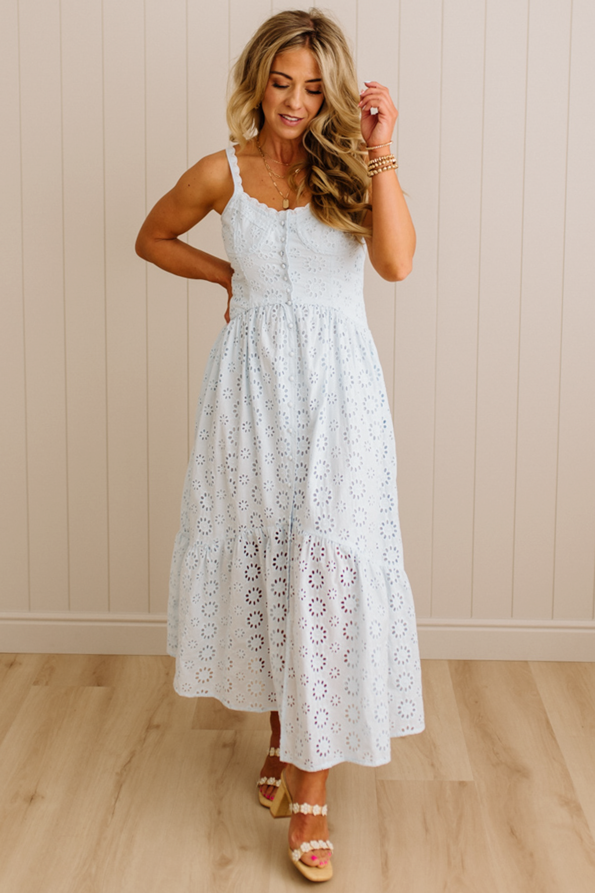 Amelia Eyelet Maxi