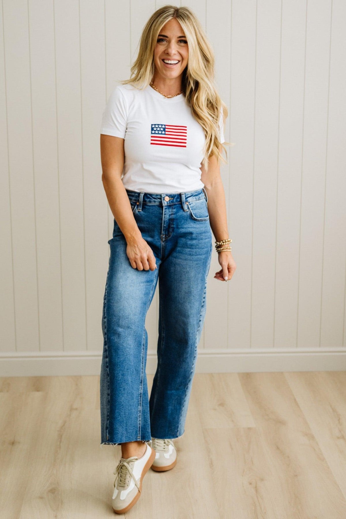 American Flag Slim Fit Tee