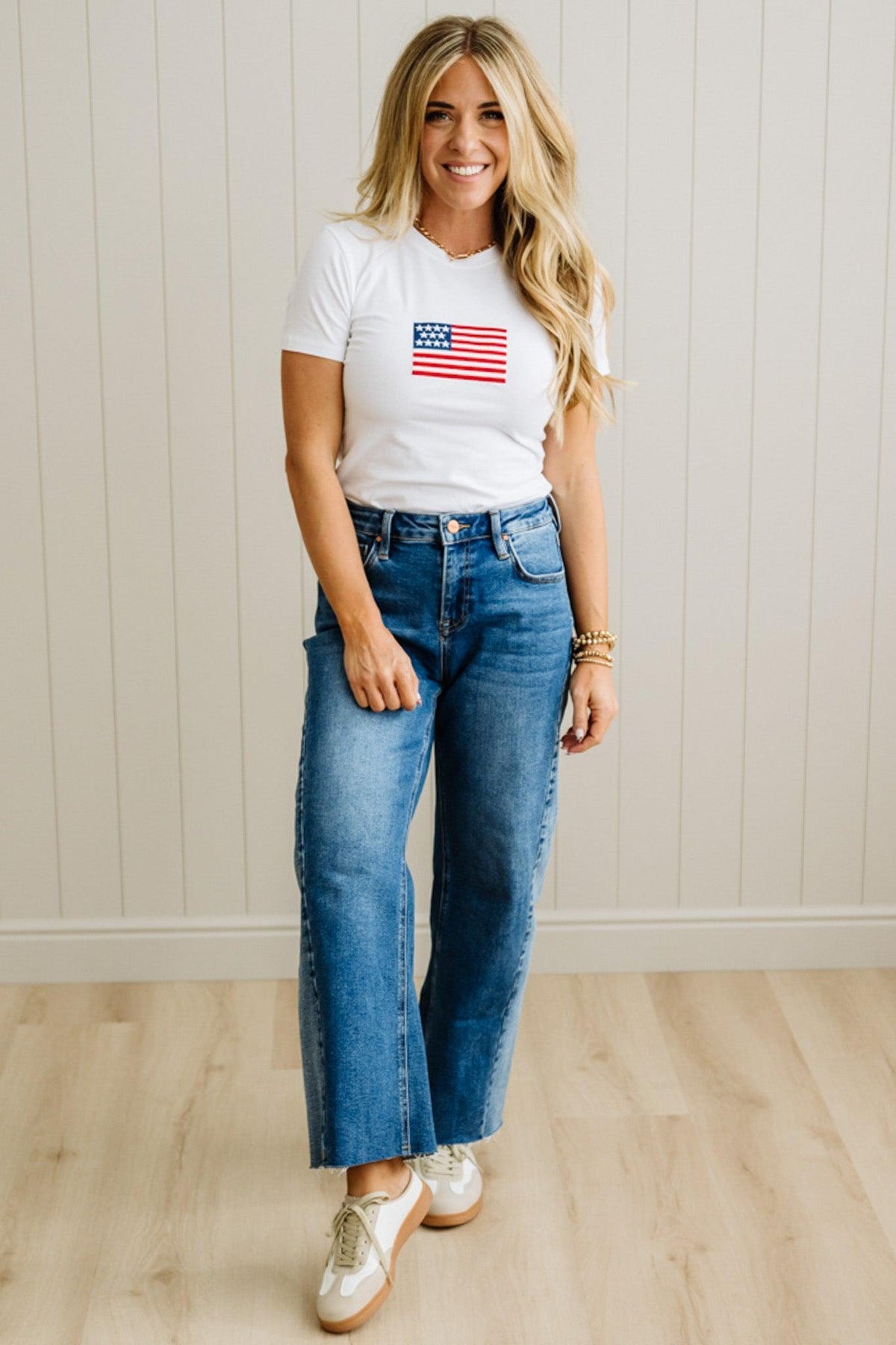 American Flag Slim Fit Tee