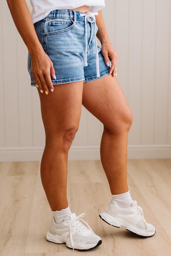 Andrea Drawstring Waist Shorts - RISEN
