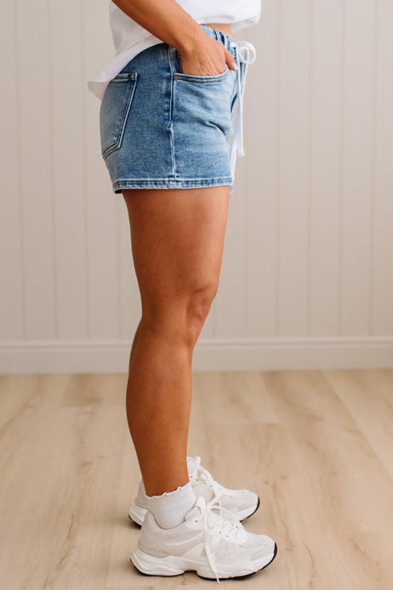 Andrea Drawstring Waist Shorts - RISEN