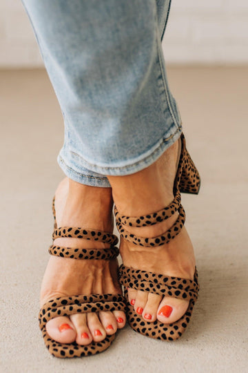 Angie Doubled Strap Block Heels