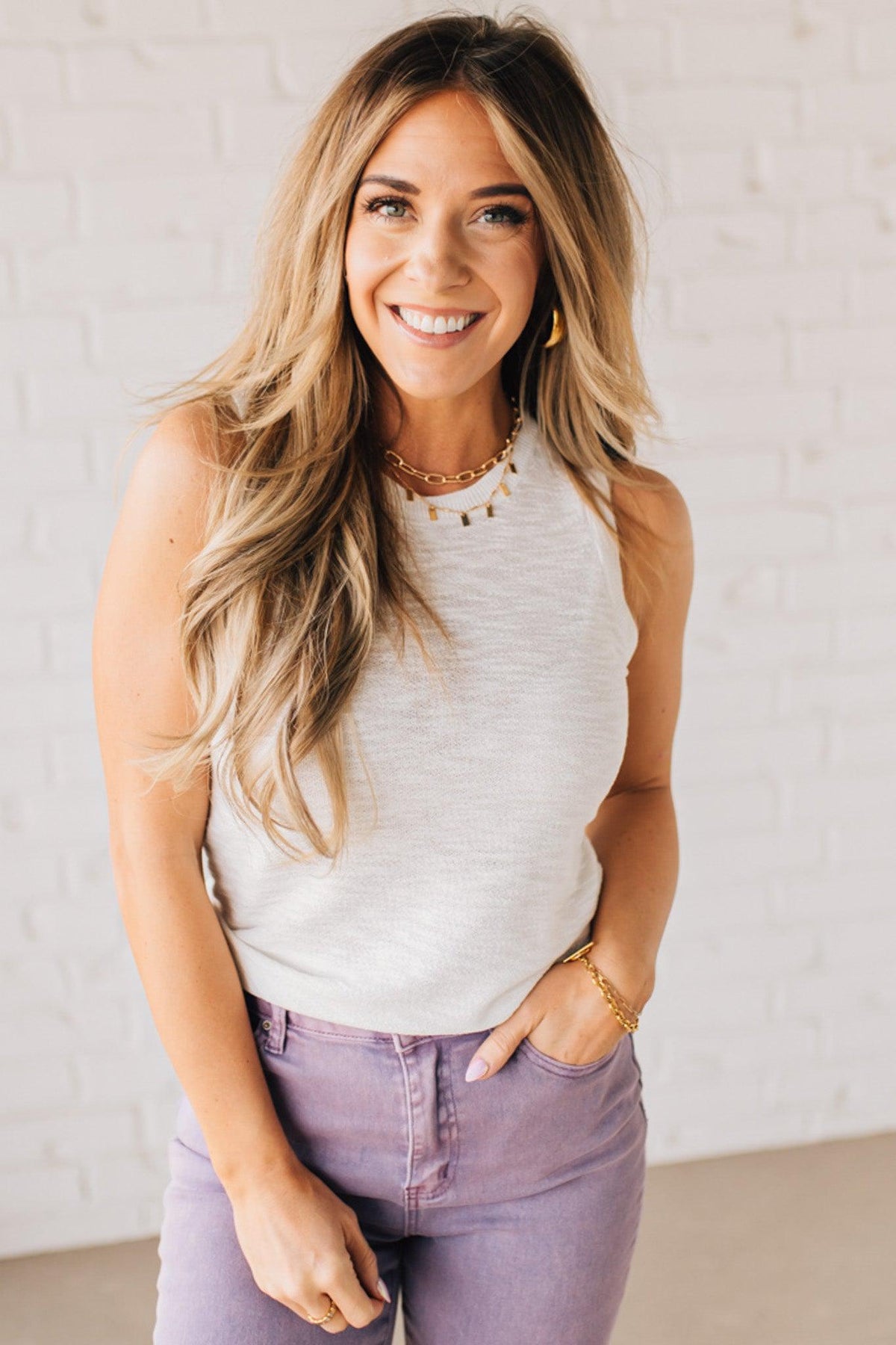 April Haze Sweater Tank