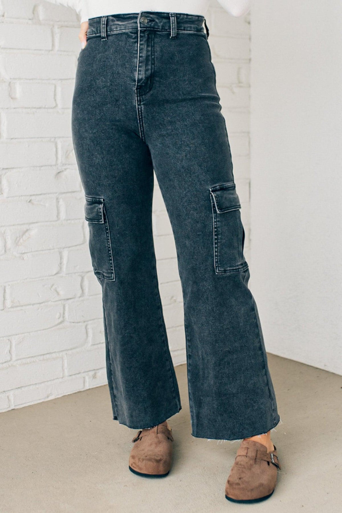 Arden High Rise Stretch Cargos