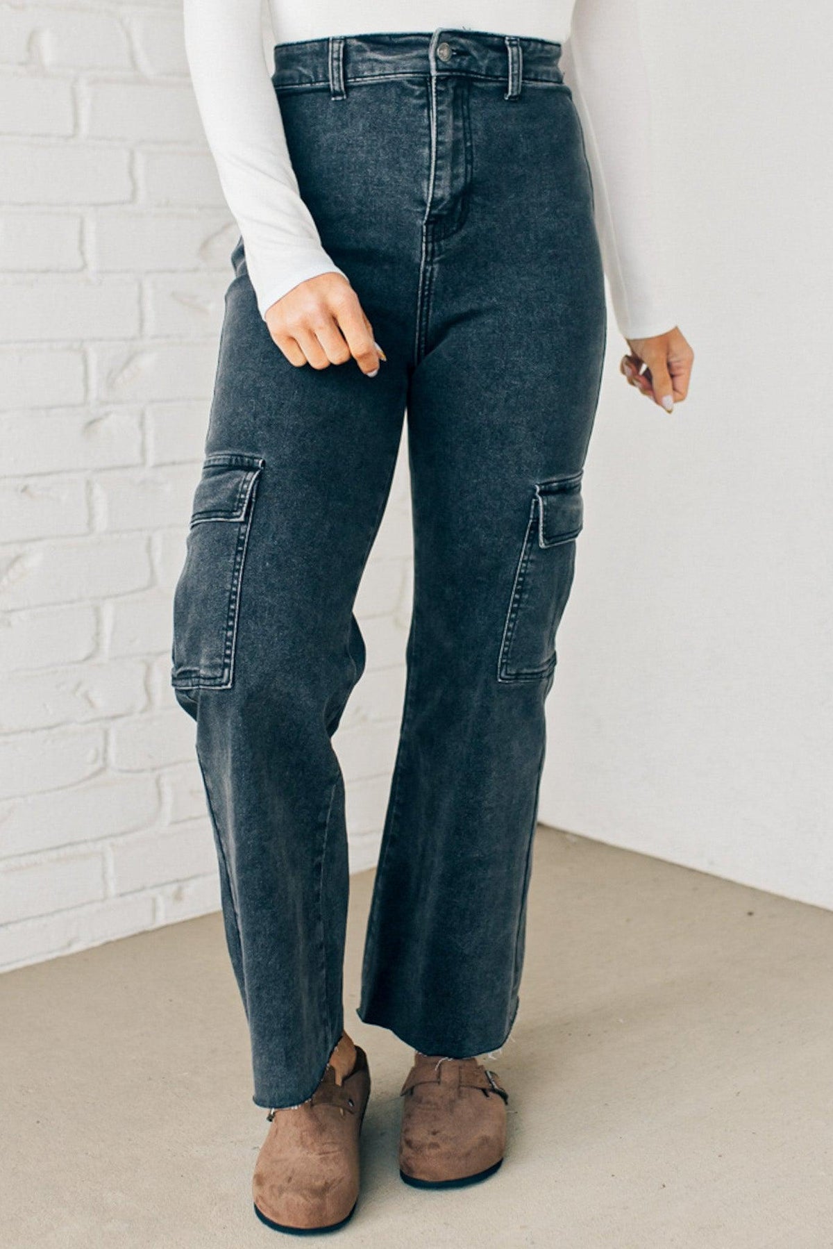 Arden High Rise Stretch Cargos