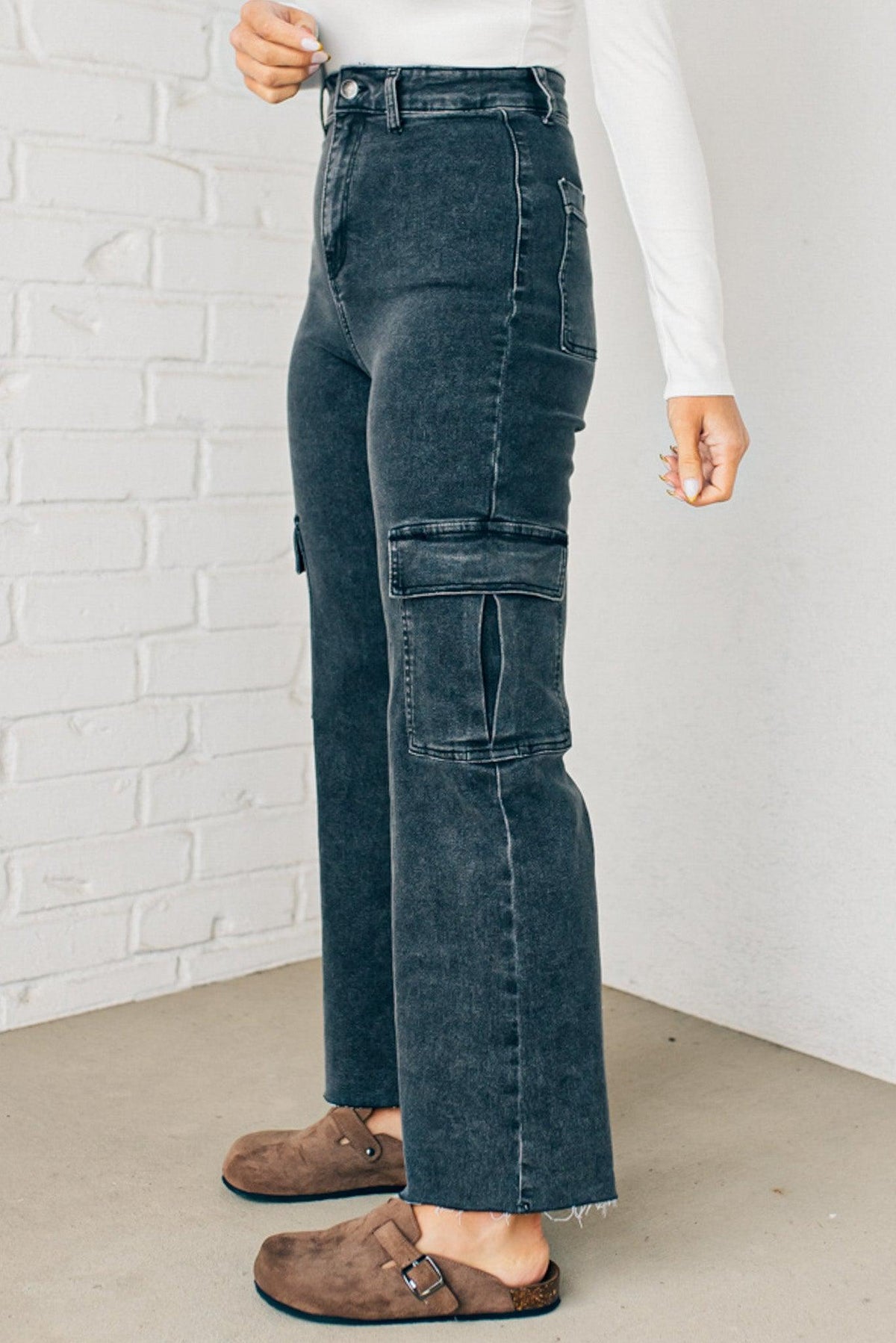 Arden High Rise Stretch Cargos