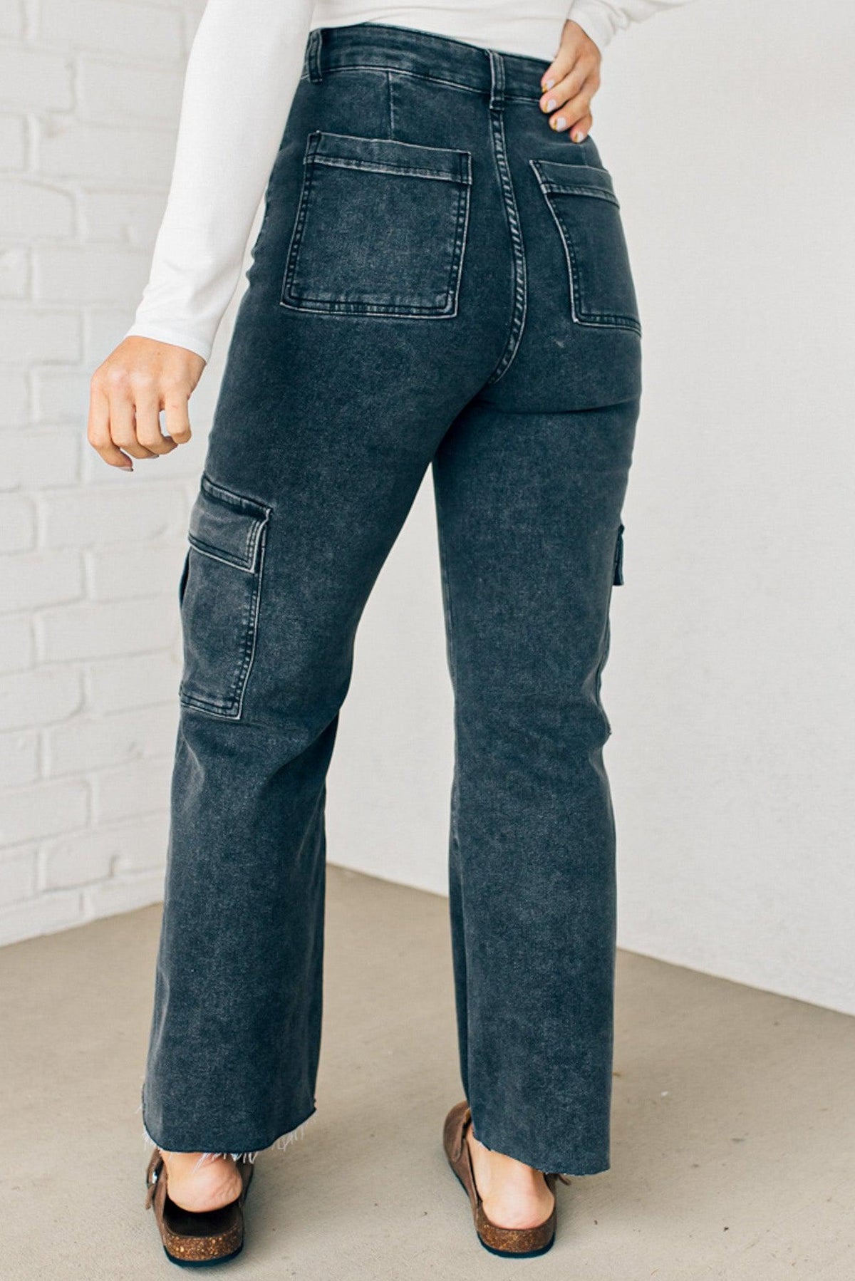 Arden High Rise Stretch Cargos