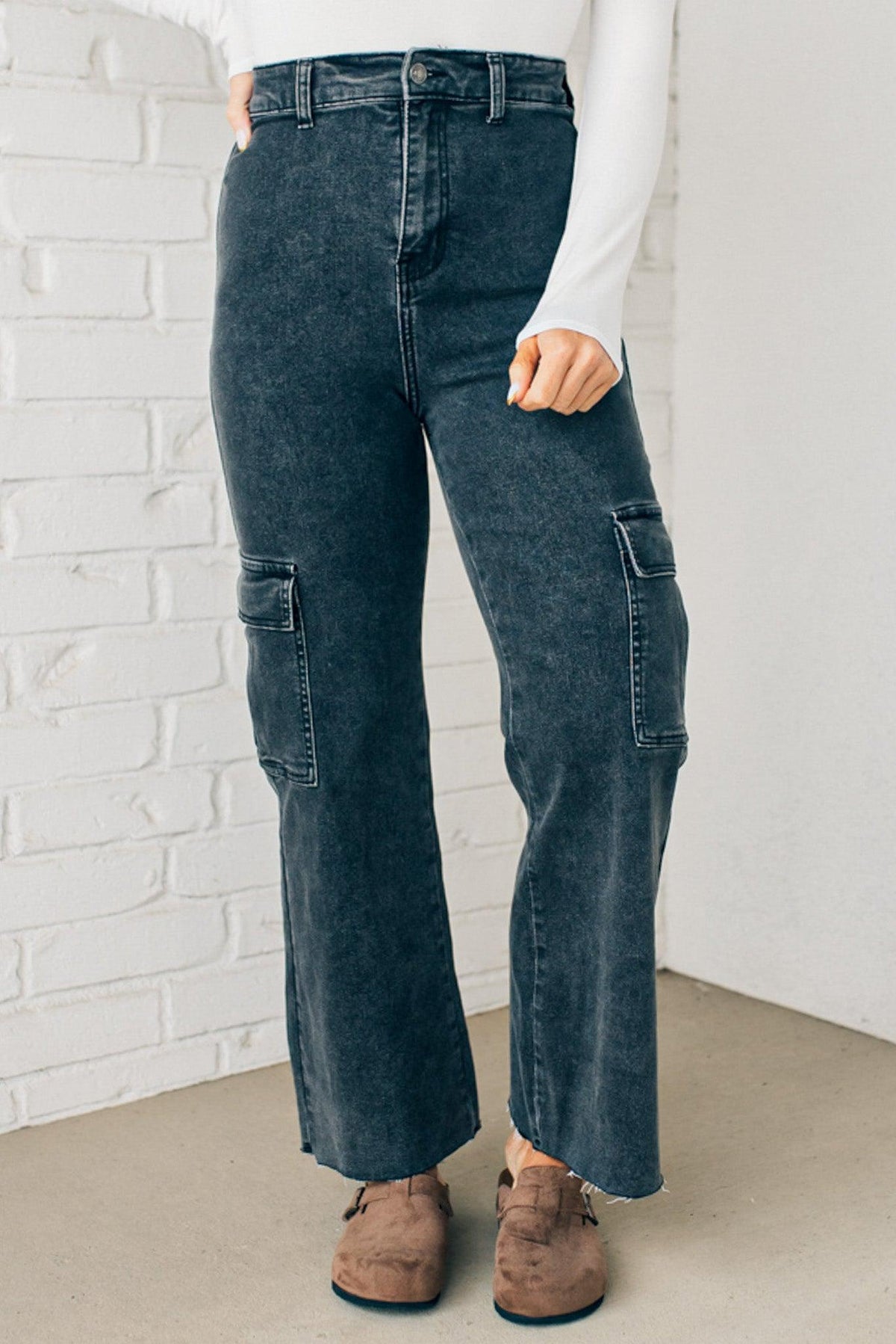 Arden High Rise Stretch Cargos