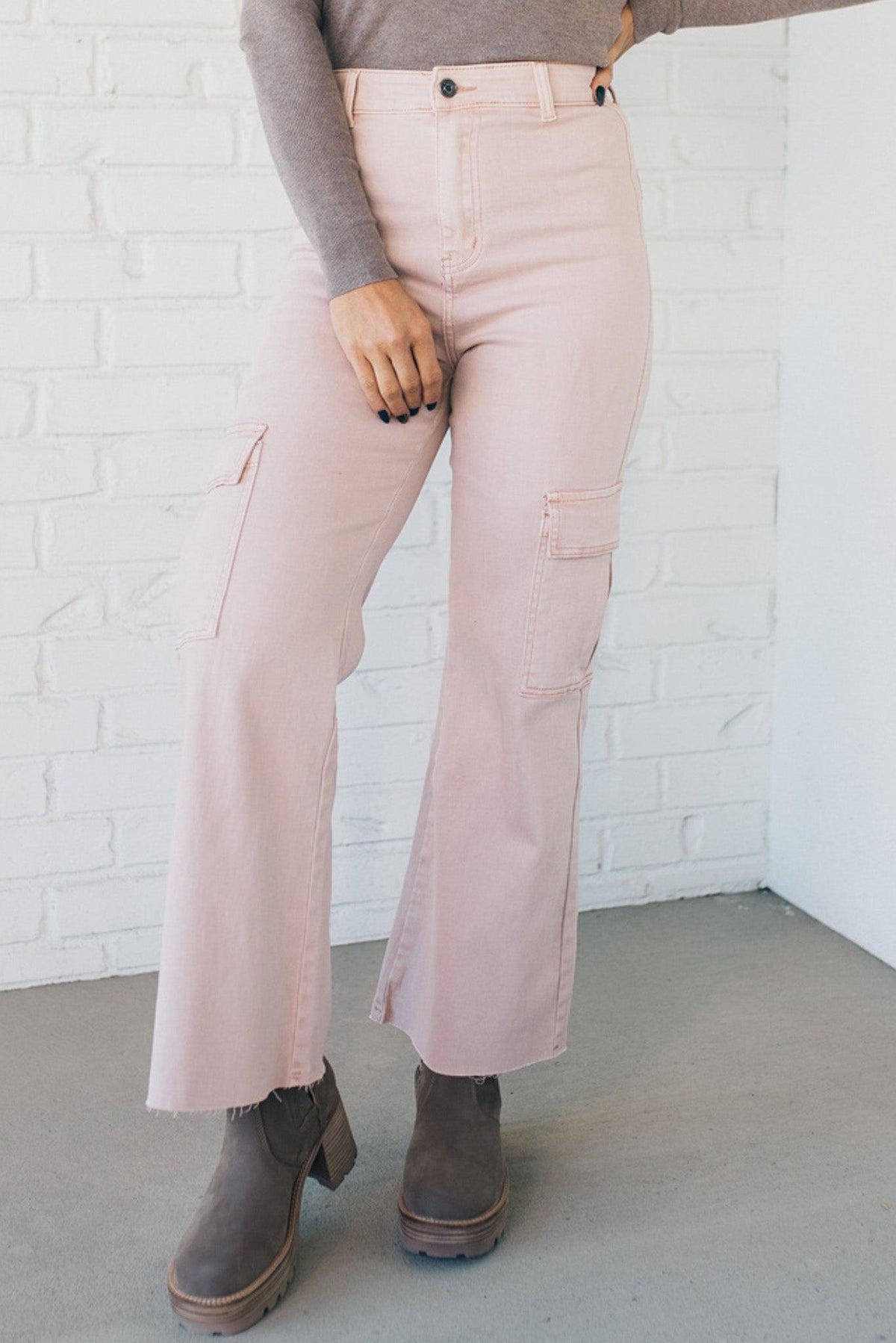 Arden High Rise Stretch Cargos