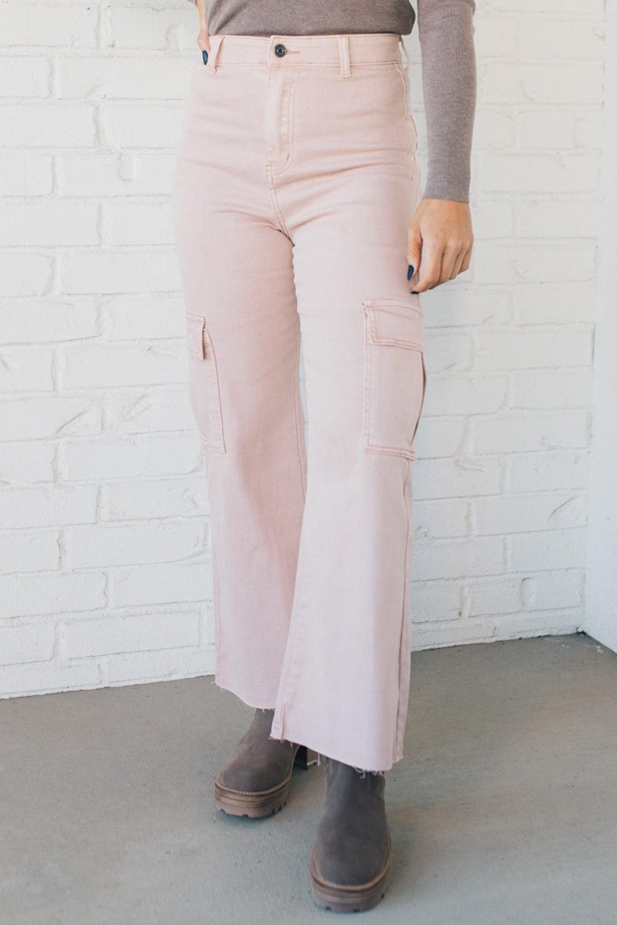 Arden High Rise Stretch Cargos