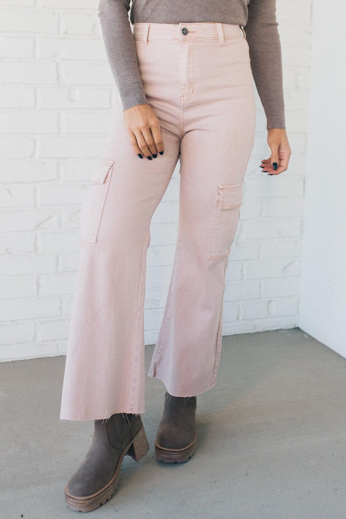 Arden High Rise Stretch Cargos