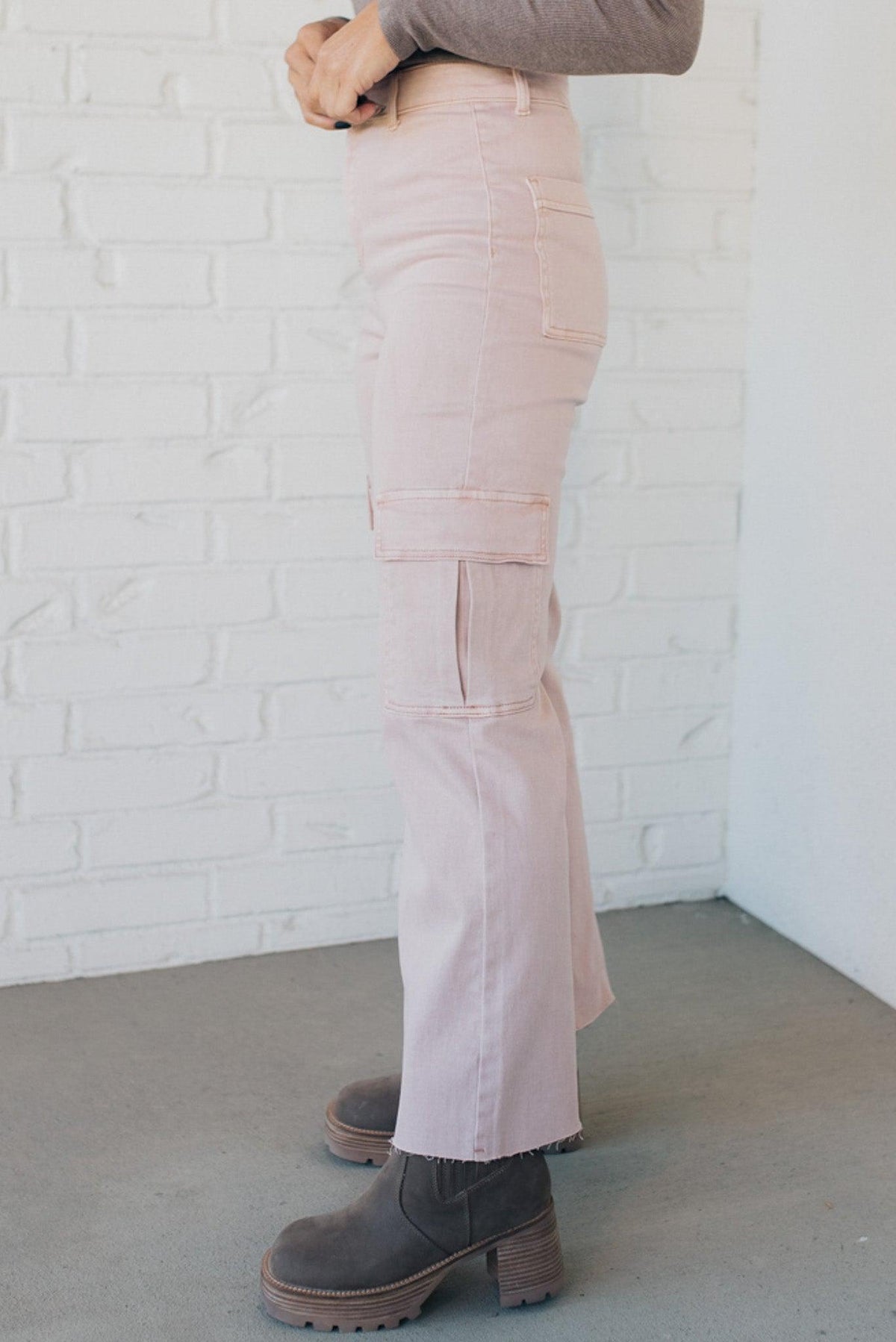 Arden High Rise Stretch Cargos