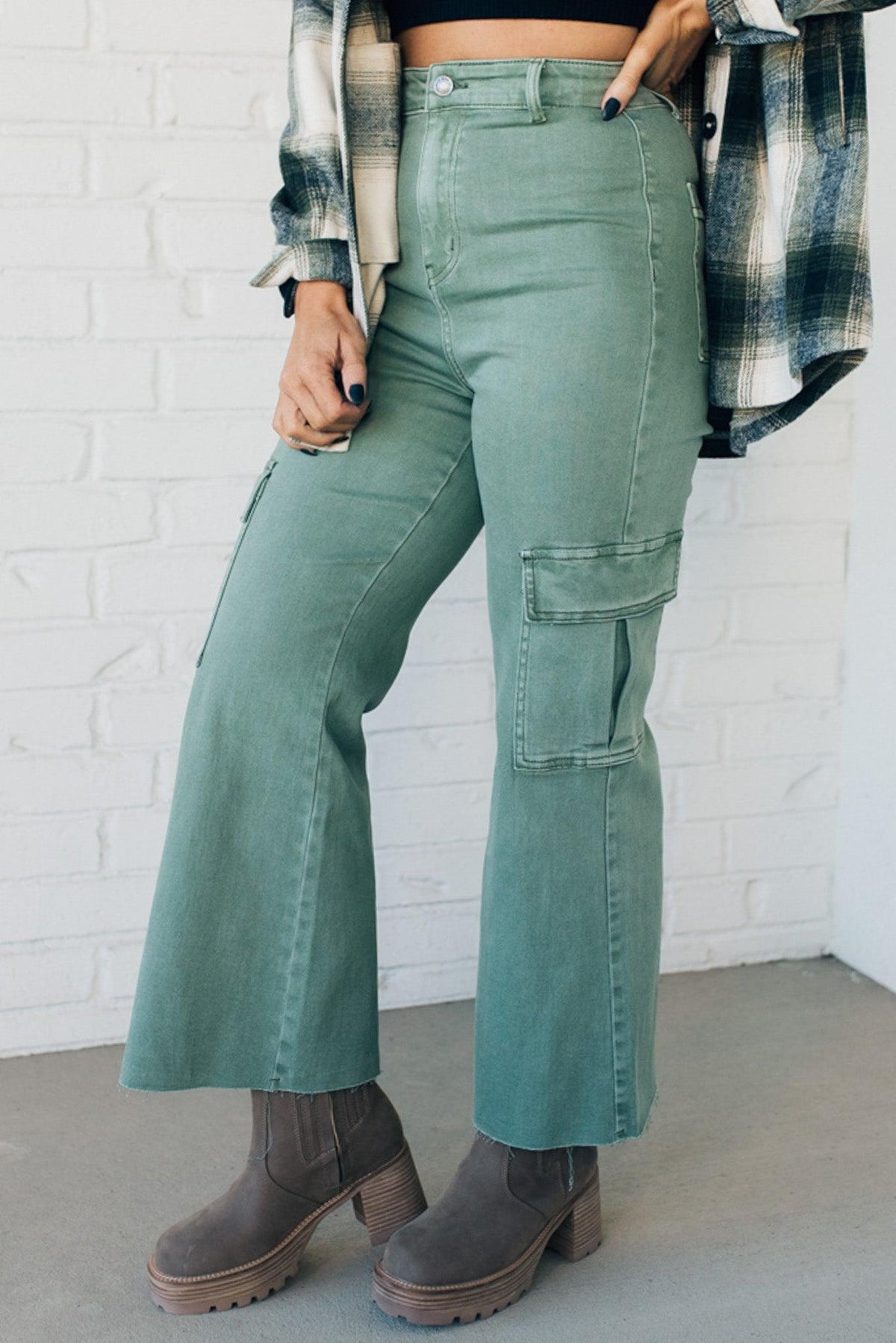 Arden High Rise Stretch Cargos