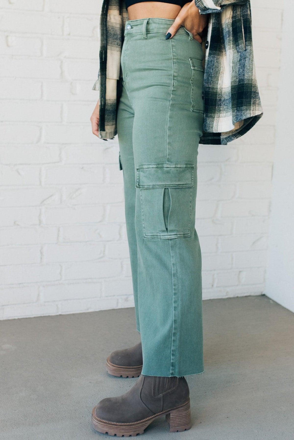 Arden High Rise Stretch Cargos
