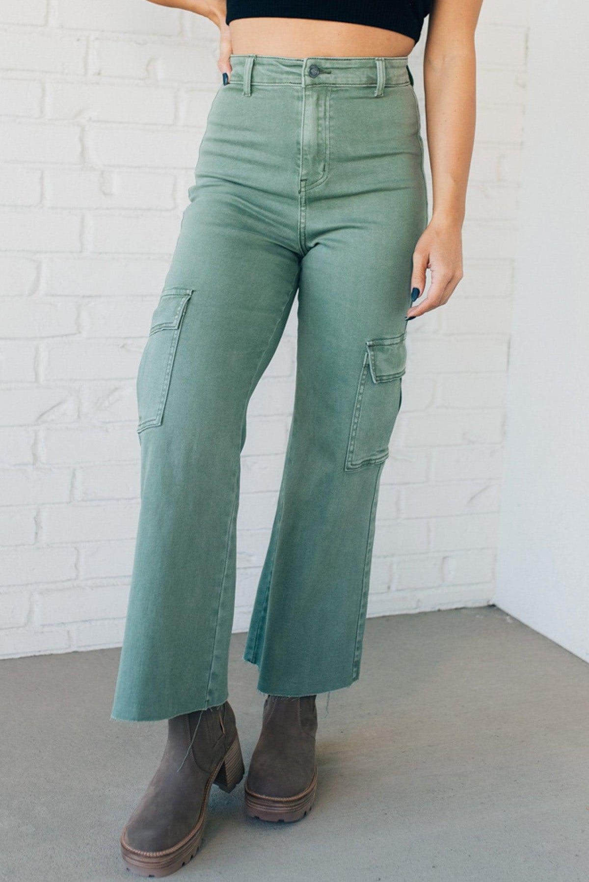Arden High Rise Stretch Cargos