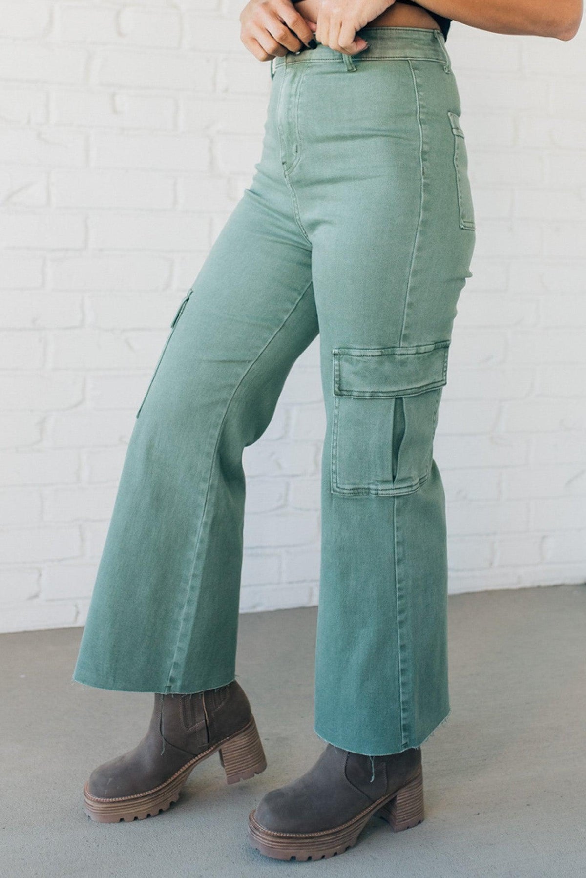 Arden High Rise Stretch Cargos