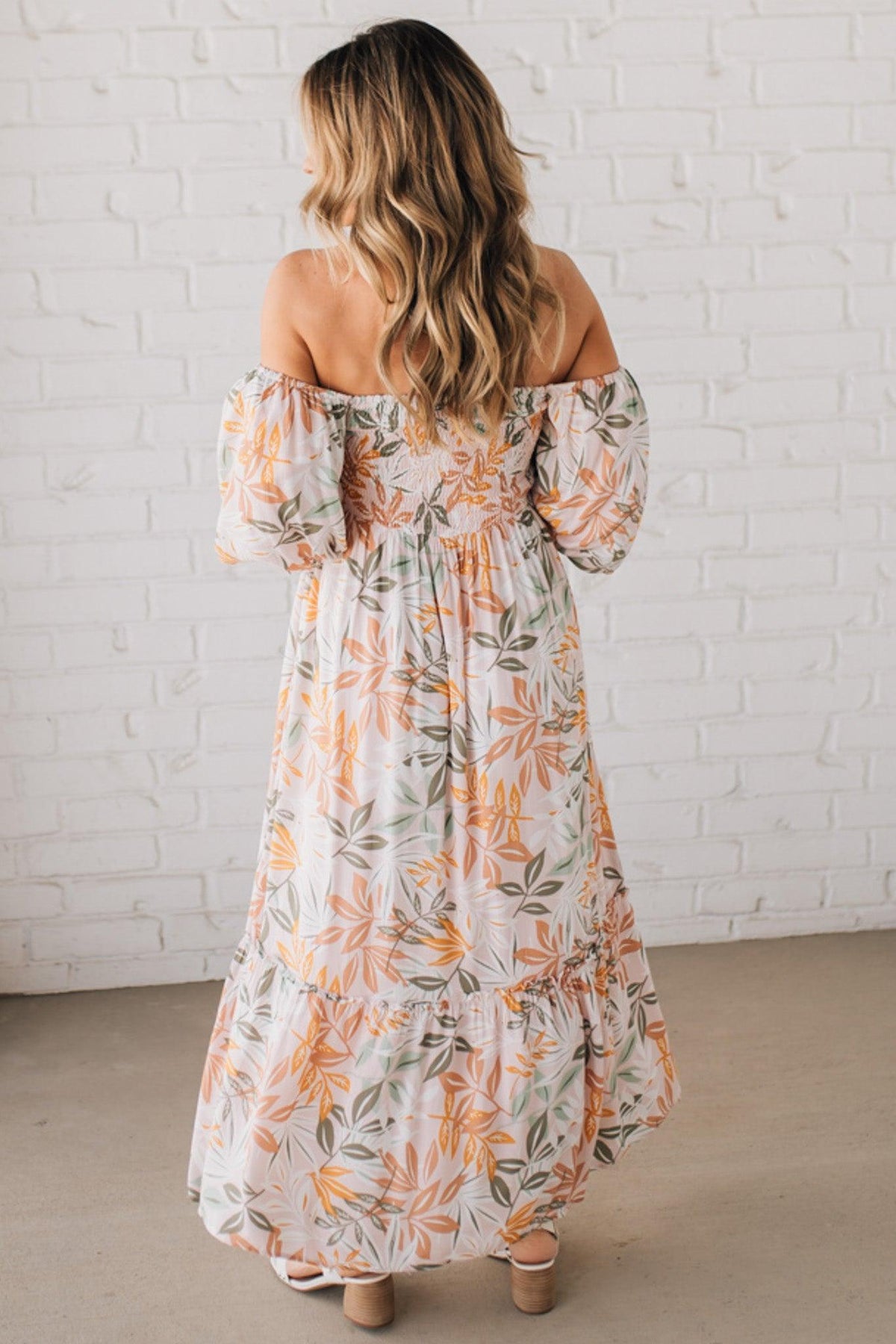 Aurelia Floral Maxi Dress - Light Pink