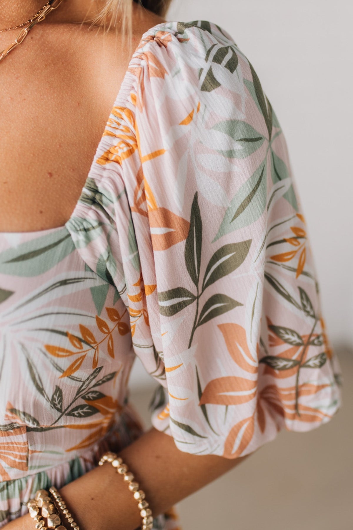 Aurelia Floral Maxi Dress - Light Pink
