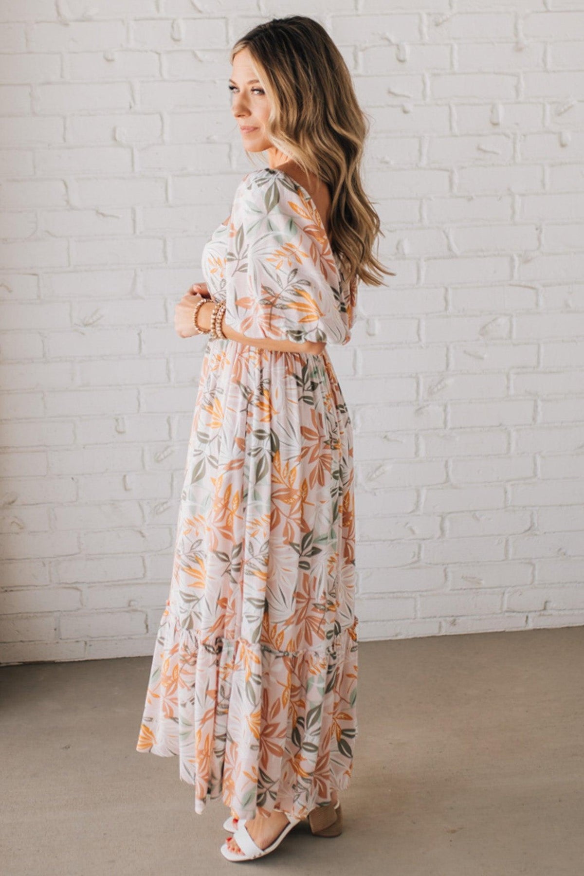 Aurelia Floral Maxi Dress - Light Pink