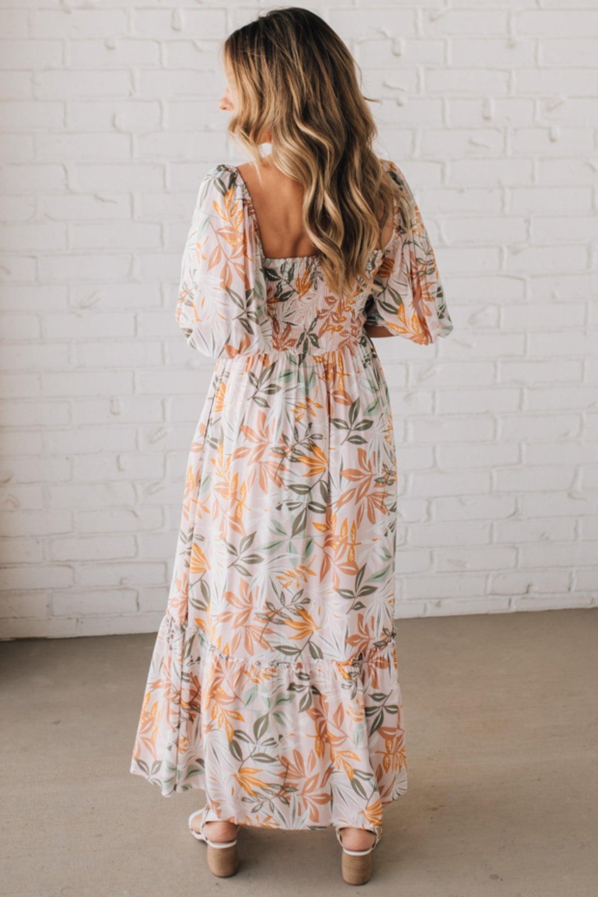 Aurelia Floral Maxi Dress - Light Pink