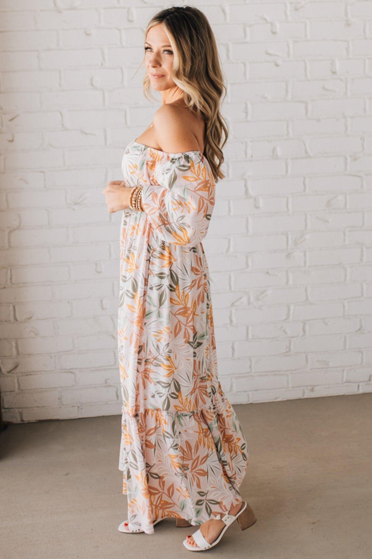 Aurelia Floral Maxi Dress - Light Pink
