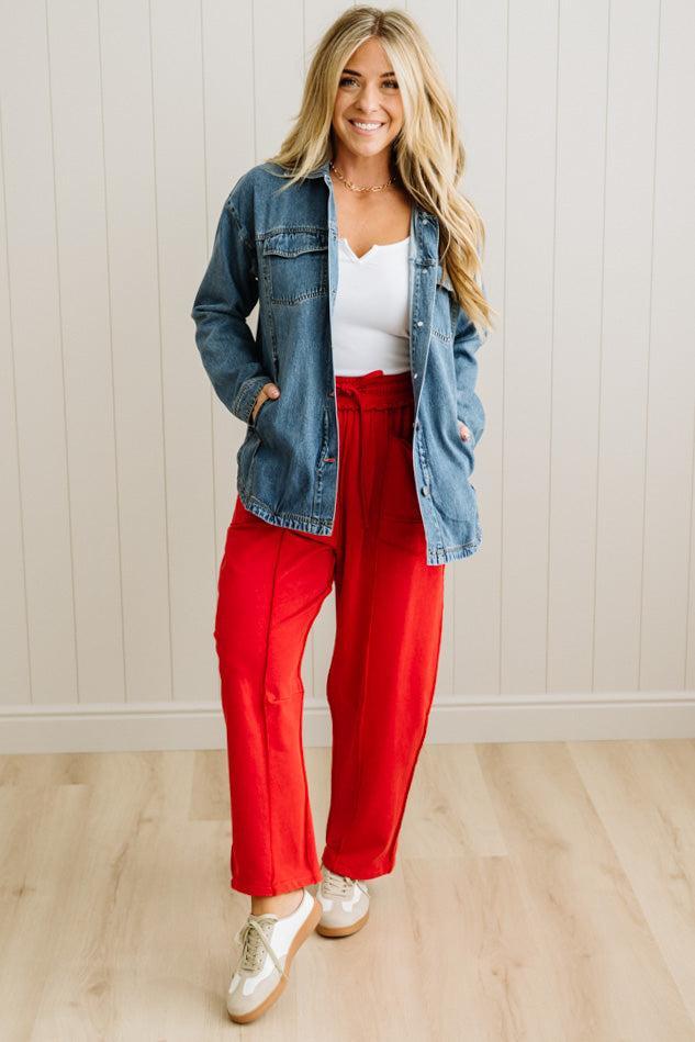 Barrel Fit French Terry Joggers