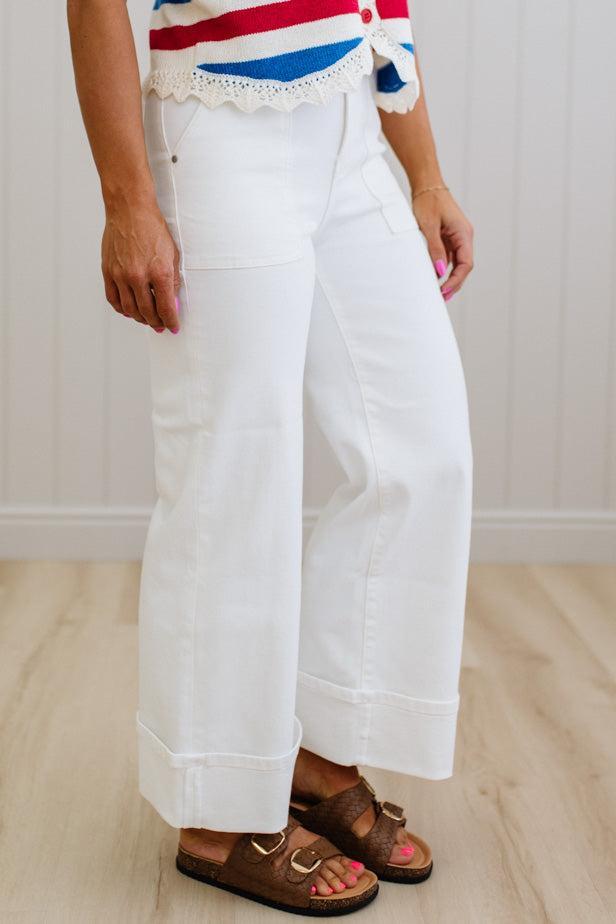 Becca High Rise Cuffed Jeans - ANNIEWEAR