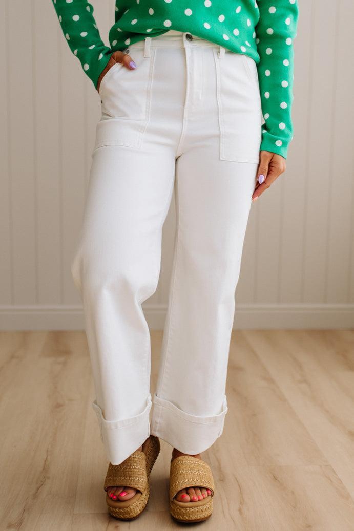 Becca High Rise Cuffed Jeans - ANNIEWEAR