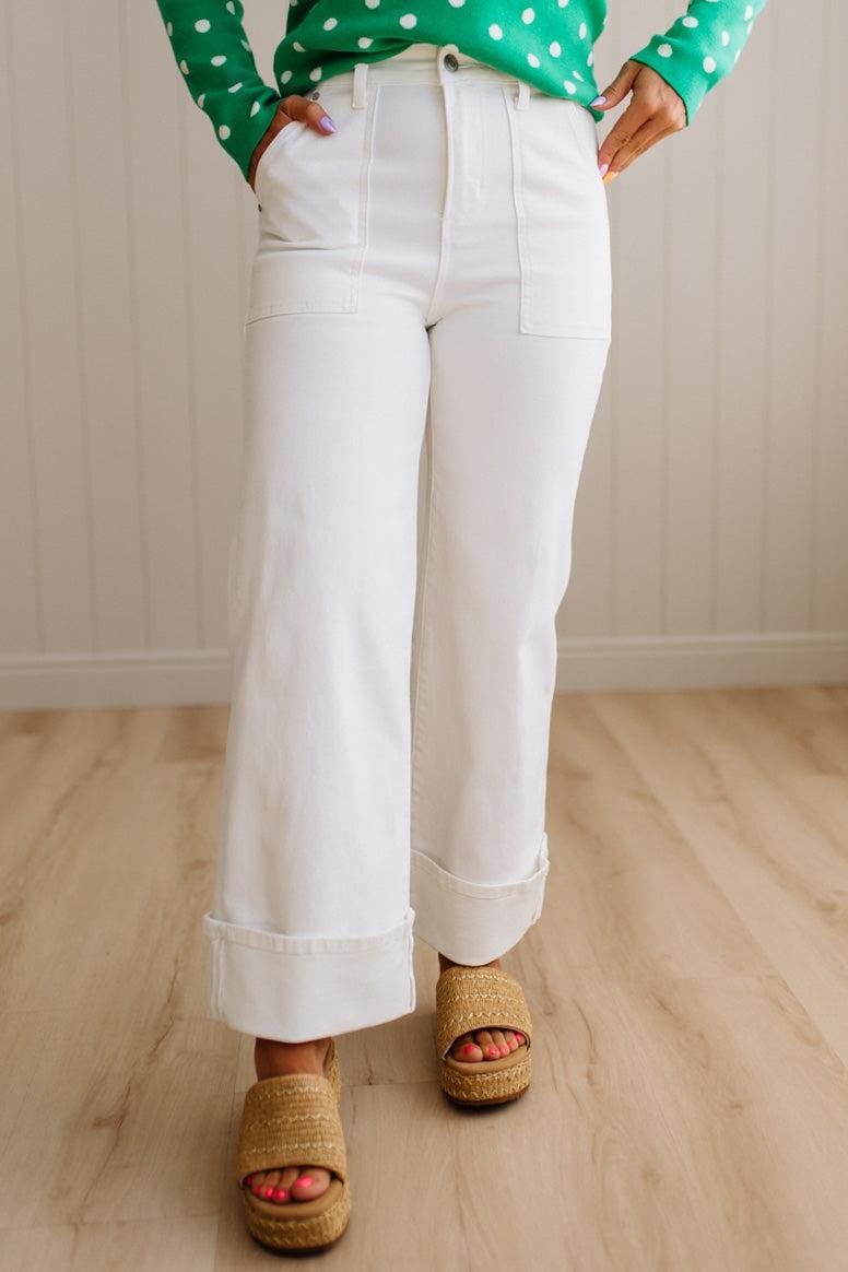 Becca High Rise Cuffed Jeans - ANNIEWEAR