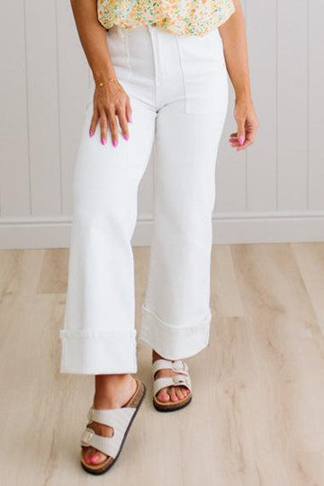 Becca High Rise Cuffed Jeans - ANNIEWEAR