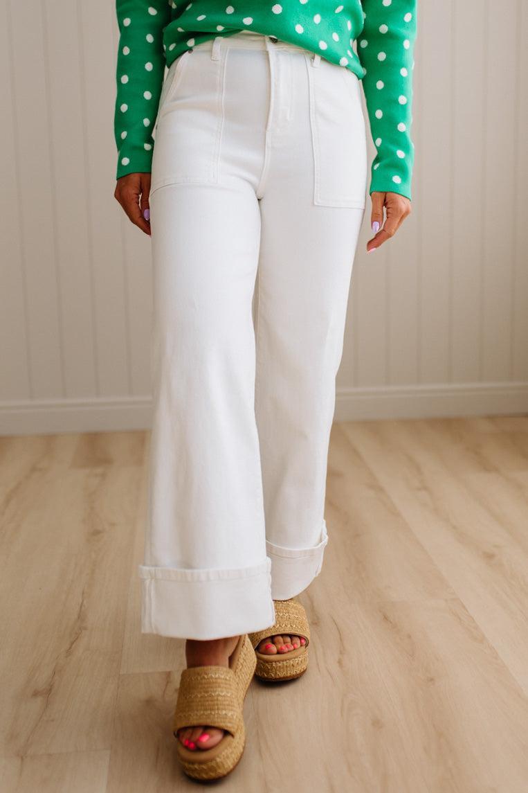 Becca High Rise Cuffed Jeans - ANNIEWEAR