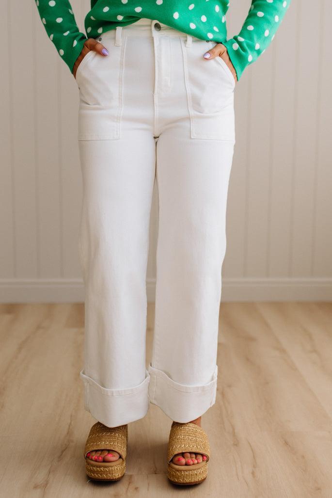 Becca High Rise Cuffed Jeans - ANNIEWEAR