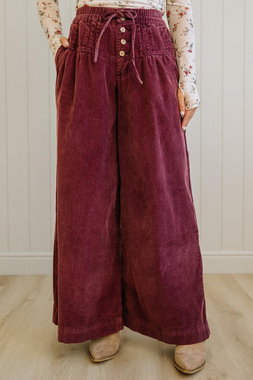 Betty Buttoned Corduroy Pants