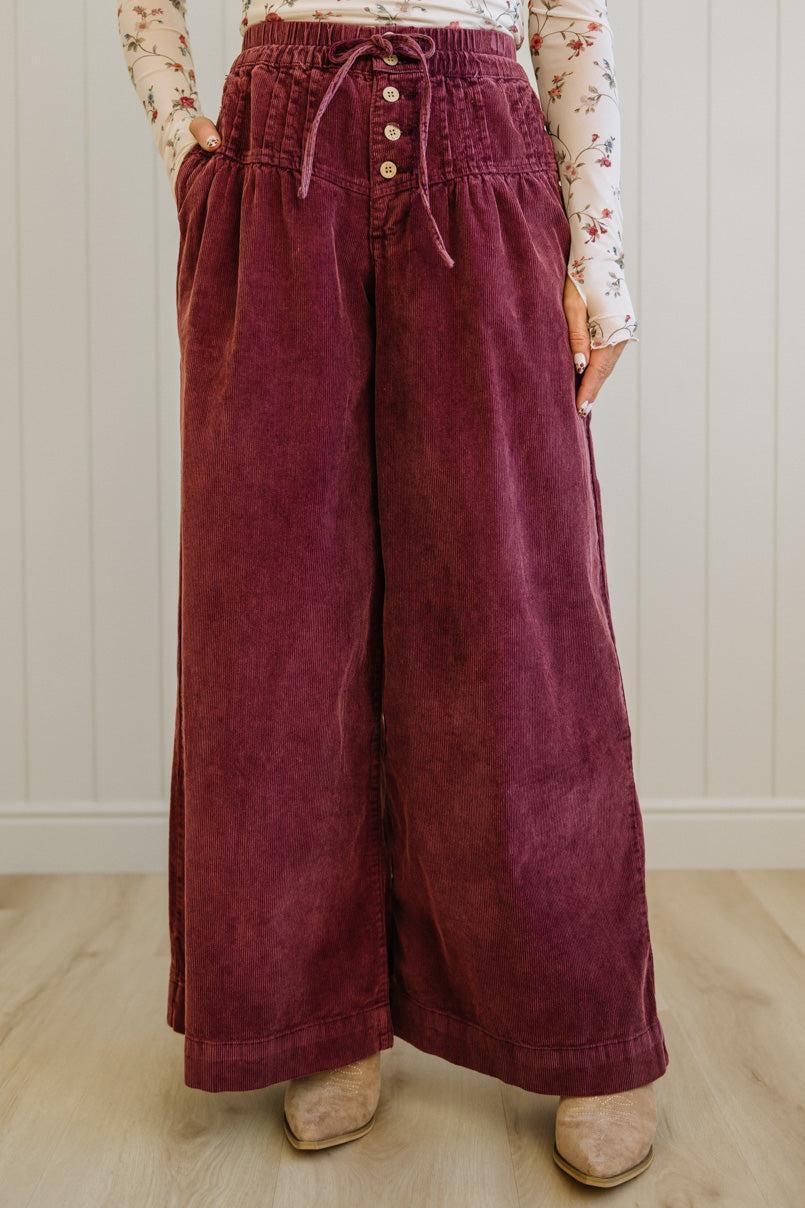 Betty Buttoned Corduroy Pants